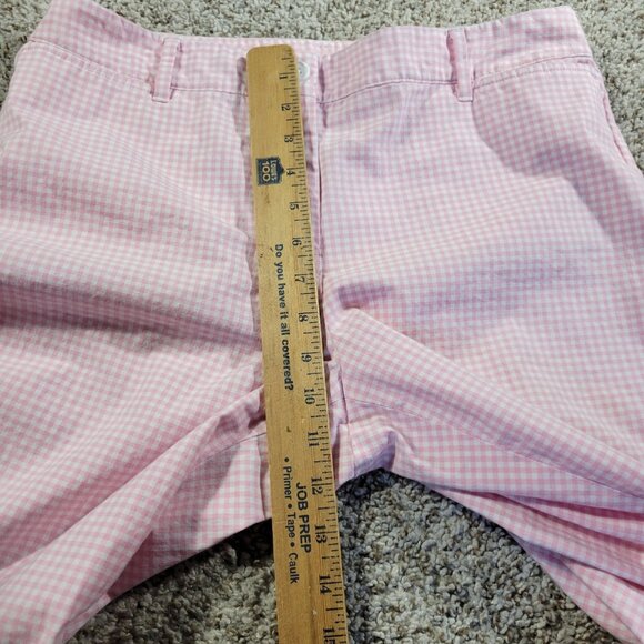 Talbots Pants Womens 10P Petite Pink Plaid Check Perfect Crop Pant - Picture 4 of 7